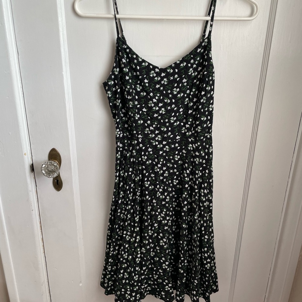 Old Navy black floral dress